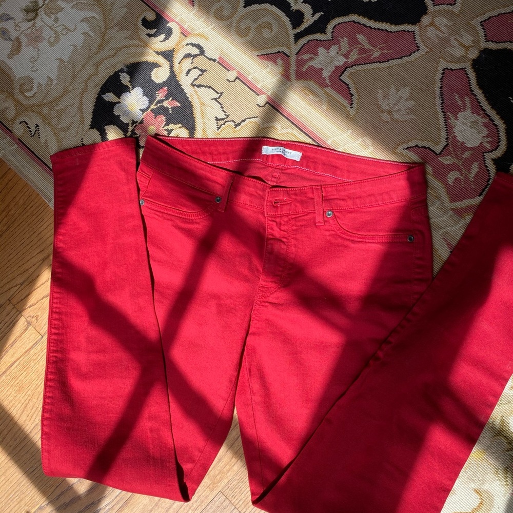 Rich and Skinny red low top skinny jeans